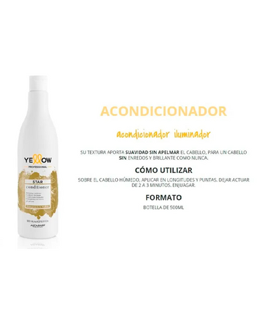 YELLOW STAR CONDITIONER ILLUMINATING 500 ML.