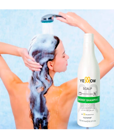 YELLOW SCALP PURITY CASPA SHAMPOO 500 ML.