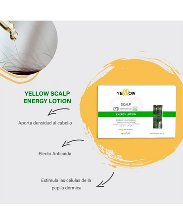 YELLOW SCALP ENERGY ENERGY 6X13 ML. - El Palacio De La Belleza