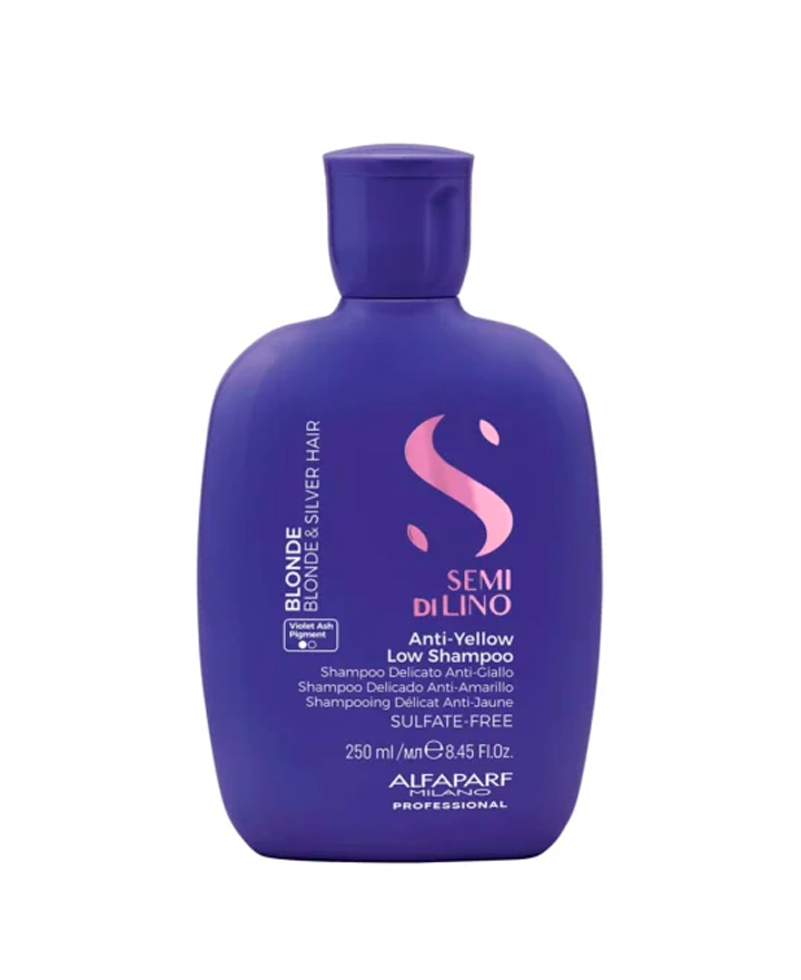 ALFA PARF SEMI DI LINO BLONDE INTENSE ANTI YELLOW SHAMPOO 250 ML.