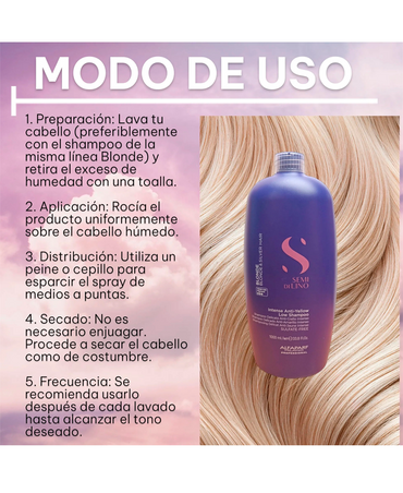 ALFA PARF SDL BLONDE INTENSE ANTI YELLOW SHAMPOO 1000 ML.