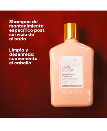 ALFA PARF KERATIN THERAPY LISSE DESIGN SHAMPOO 250 ML. NUEVO