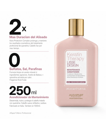 ALFA PARF KERATIN THERAPY LISSE DESIGN CONDITIONER 250 ML. 2026