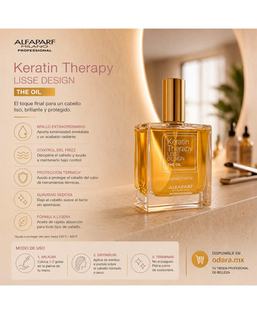ALFA PARF KERATIN THERAPY LISSE DESIGN OIL 50 ML. NUEVO