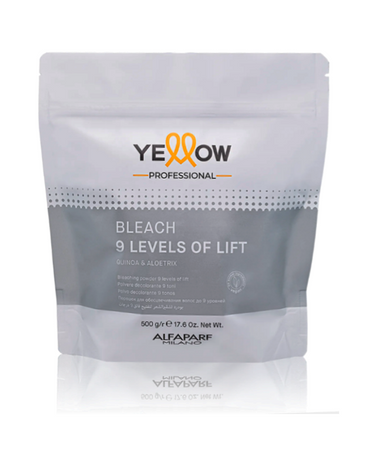 YELLOW DECOLORANTE PF023702 BLEACH 9 LEVELS OF LIFT 500 GRS. POUCH