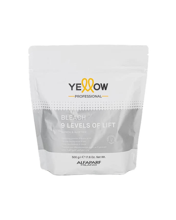 YELLOW DECOLORANTE PF023702 BLEACH 9 LEVELS OF LIFT 500 GRS. POUCH