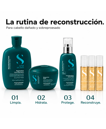 ALFA PARF SDL RECONSTRUCCION SOS OIL RESTRUCTURANTE AMPOLLETAS 6X13 ML.