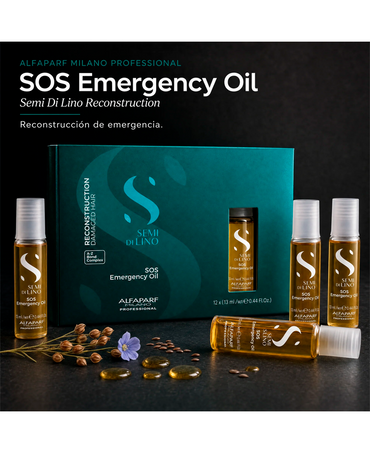 ALFA PARF SDL RECONSTRUCCION SOS OIL RESTRUCTURANTE AMPOLLETAS 6X13 ML.