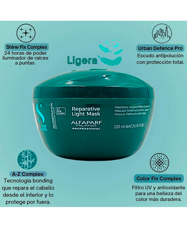 ALFA PARF SDL RECONSTRUCTION REPARATIVE LIGHT MASK 200 ML.