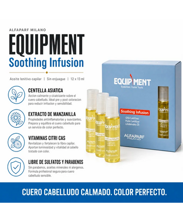ALFA PARF EQUIPMENT PF005596 SOOTHING INFUSION ACEITE LENITIVO CAJA C/12 PZAS
