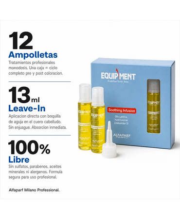 ALFA PARF EQUIPMENT PF005596 SOOTHING INFUSION ACEITE LENITIVO CAJA C/12 PZAS