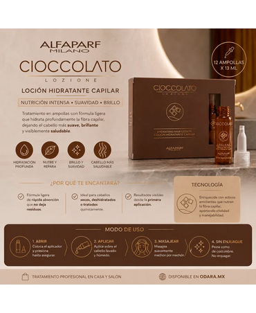 ALFA PARF CIOCCOLATO PF010794 AMPOLLETAS CAJA C/12 PZAS.
