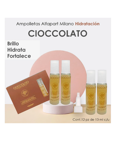 ALFA PARF CIOCCOLATO PF010794 AMPOLLETAS CAJA C/12 PZAS. - El Palacio De La Belleza