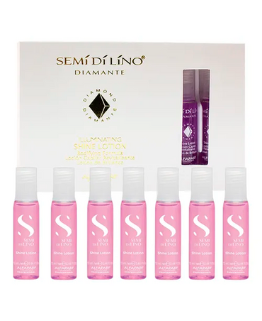ALFA PARF SEMI DI LINO PF005599 ILLUMINATING SHINE LOTION CAJA C/12 AMP. ROSA