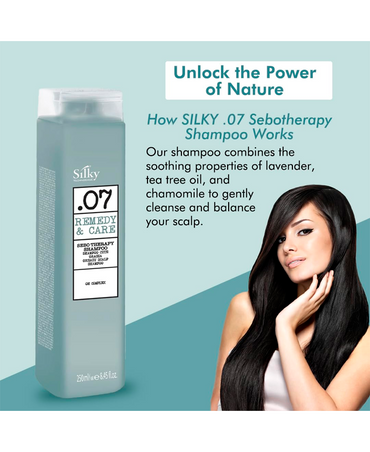 SILKY .07 REMEDY & CARE CUERO CABELLUDO GRASO SHAMPOO 250 ML.