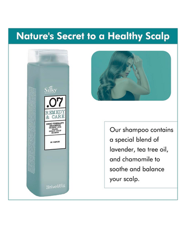 SILKY .07 REMEDY & CARE CUERO CABELLUDO GRASO SHAMPOO 250 ML.
