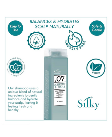 SILKY .07 REMEDY & CARE CUERO CABELLUDO GRASO SHAMPOO 250 ML.