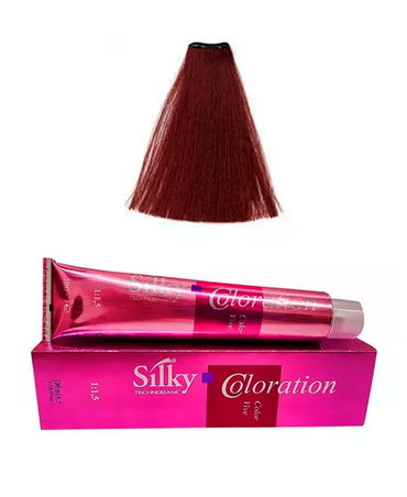 SILKY TINTE COLOR 100 ML. 55.66 CASTAÑO CLARO ROJO INTENSO