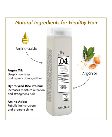 SILKY .04 HAIR REPAIR SHAMPOO TRATANTE PARA EL CABELLO 250 ML.