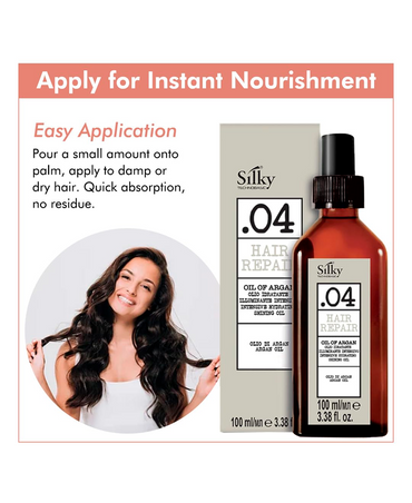 SILKY .04 HAIR REPAIR FLUID OIL OF ARGAN 100 ML.