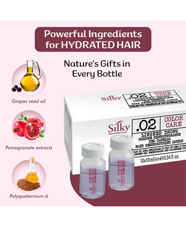 SILKY .02 COLOR CARE VITALIZANTE DE EFECTO LUMINOSO 10X10ML.