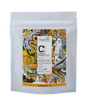 NOUVELLE COLOR EFFECTIVE DECO9 DECOLORANTE 500 GRS.