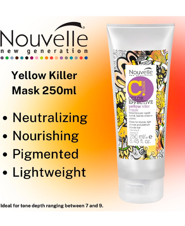 NOUVELLE COLOR EFFECTIVE YELLOW KILLER MASK 250 ML.