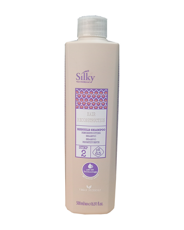 SILKY REBUILD SHAMPOO 500 ML.