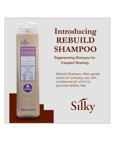 SILKY REBUILD SHAMPOO 250 ML.