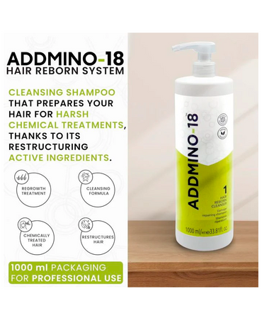 ADDMINO-18 0 HAIR REBORN CLEANSER 1000 ML.