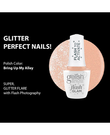 GELISH SOAK-OFF GEL POLISH FLASH GLAM BRIGHT UP MY ALLEY 15 ML. 1110501 - El Palacio De La Belleza