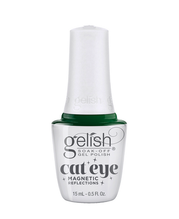 GELISH SOAK-OFF GEL POLISH CAT EYE-GREEN LIGHTS ONLY 15 ML. 1110551