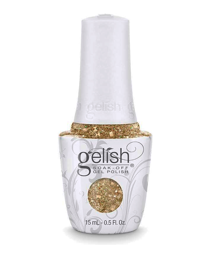 GELISH SOAK-OFF GEL POLISH ALL THAT GLITTERS IS GOLD 15 ML. 1110947 - El Palacio De La Belleza