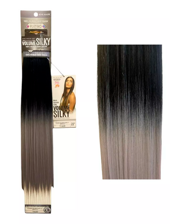 EVE HAIR PLATINO VOLUME SILKY 22" TONO TT1/SILVER COMBINADA