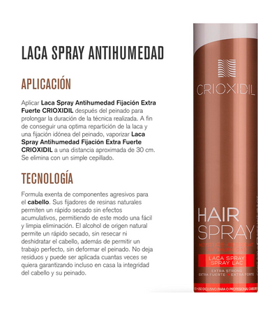 SALERM CRIOXIDIL SPRAY FIJACION EXTRA FUERTE 750  ML.