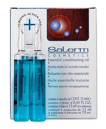 SALERM ESSENTIAL CONDITIONING OIL AMPOLLETA 13 ML. CAJA CON 4