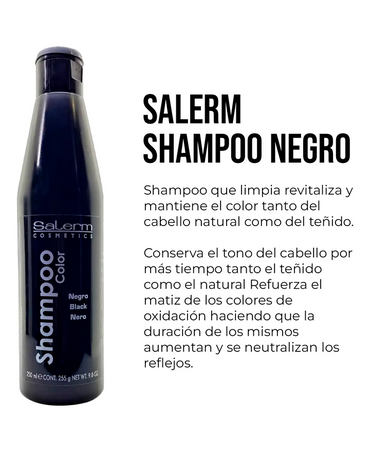 SALERM NEGRO SHAMPOO 250 ML.