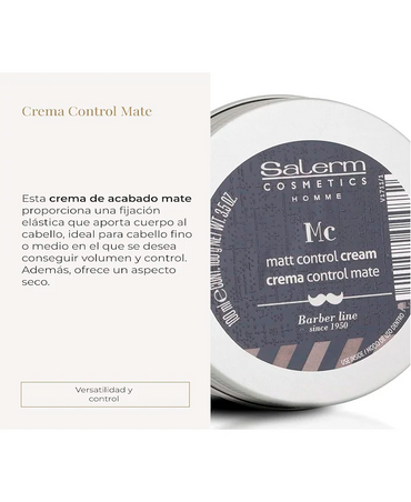 SALERM HOMME CREMA FACIAL CONTROL MATE 50 ML.