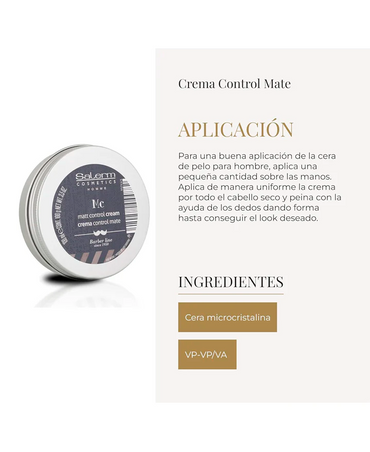 SALERM HOMME CREMA FACIAL CONTROL MATE 50 ML.