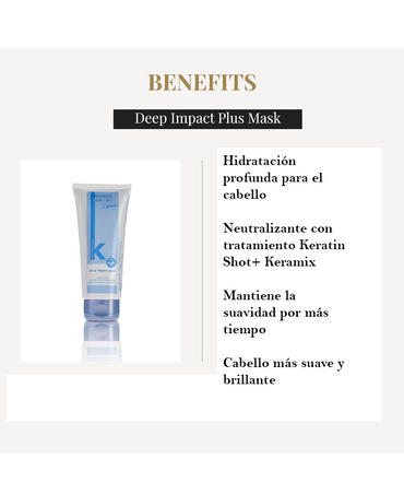 SALERM KERATIN SHOT DEEP IMPACT PLUS MASK 195 GRS.