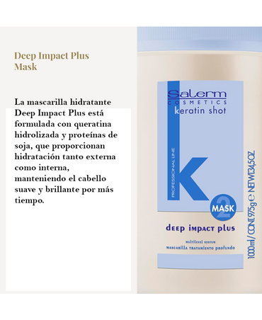 SALERM KERATIN SHOT DEEP IMPACT PLUS MASK 975 GRS.