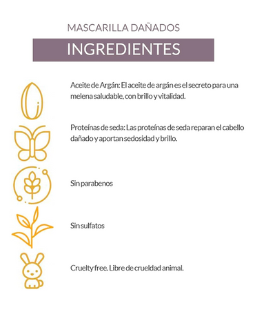 ALEA MASCARILLA CABELLOS DAÑADOS CON ACEITE DE ARGAN SIN PARABENOS 400 ML.