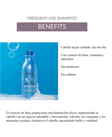 ALEA SHAMPOO CABELLOS LISOS SIN SULFATOS 500 ML.