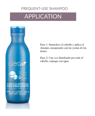 ALEA SHAMPOO CABELLOS LISOS SIN SULFATOS 500 ML.