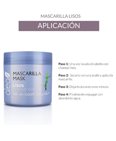 ALEA MASCARILLA CABELLOS LISOS 400 ML.