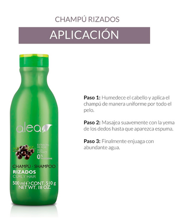 ALEA SHAMPOO CABELLOS RIZADOS SIN SULFATOS 500 ML.