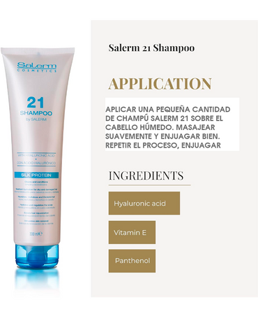 SALERM 21 SILK PROTEIN SHAMPOO 300 ML.