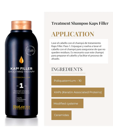SALERM KAPS FILLER SHAMPOO 500 ML.