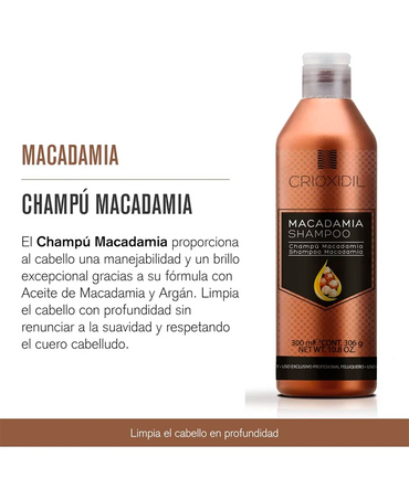 SALERM CRIOXIDIL MACADAMIA SHAMPOO 300 ML. - El Palacio De La Belleza