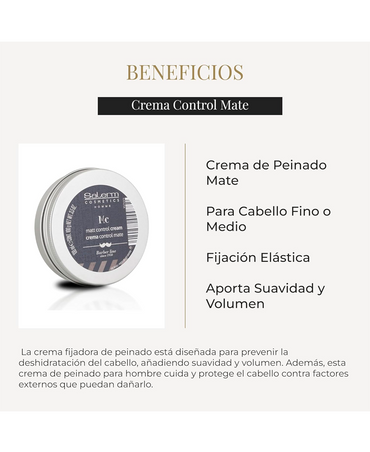 SALERM HOMME MATT CONTROL CREAM HAIR 100 GRS.